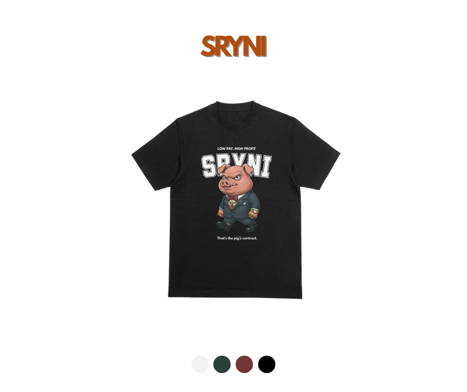 Sariyani The Baboy Statement Shirt | Unisex Streetwear Graphic Tee Regular Fit