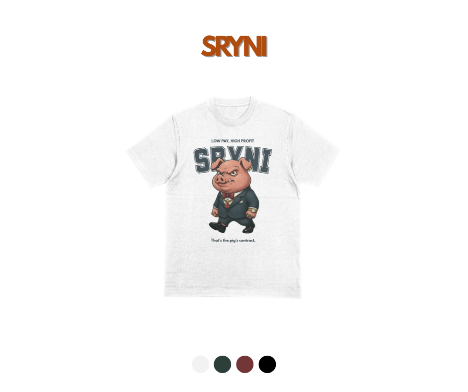 Sariyani The Baboy Statement Shirt | Unisex Streetwear Graphic Tee Regular Fit
